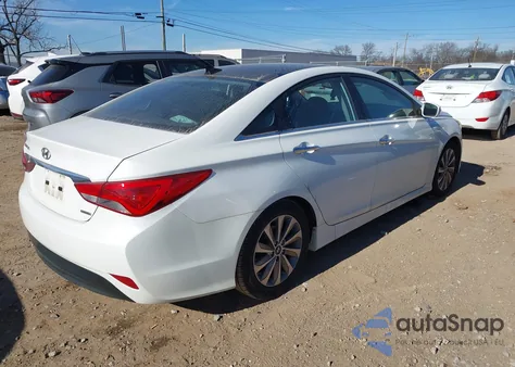 2014 Hyundai Sonata Limited z USA, uszkodzony, nr VIN 5NPEC4AC1EH812818